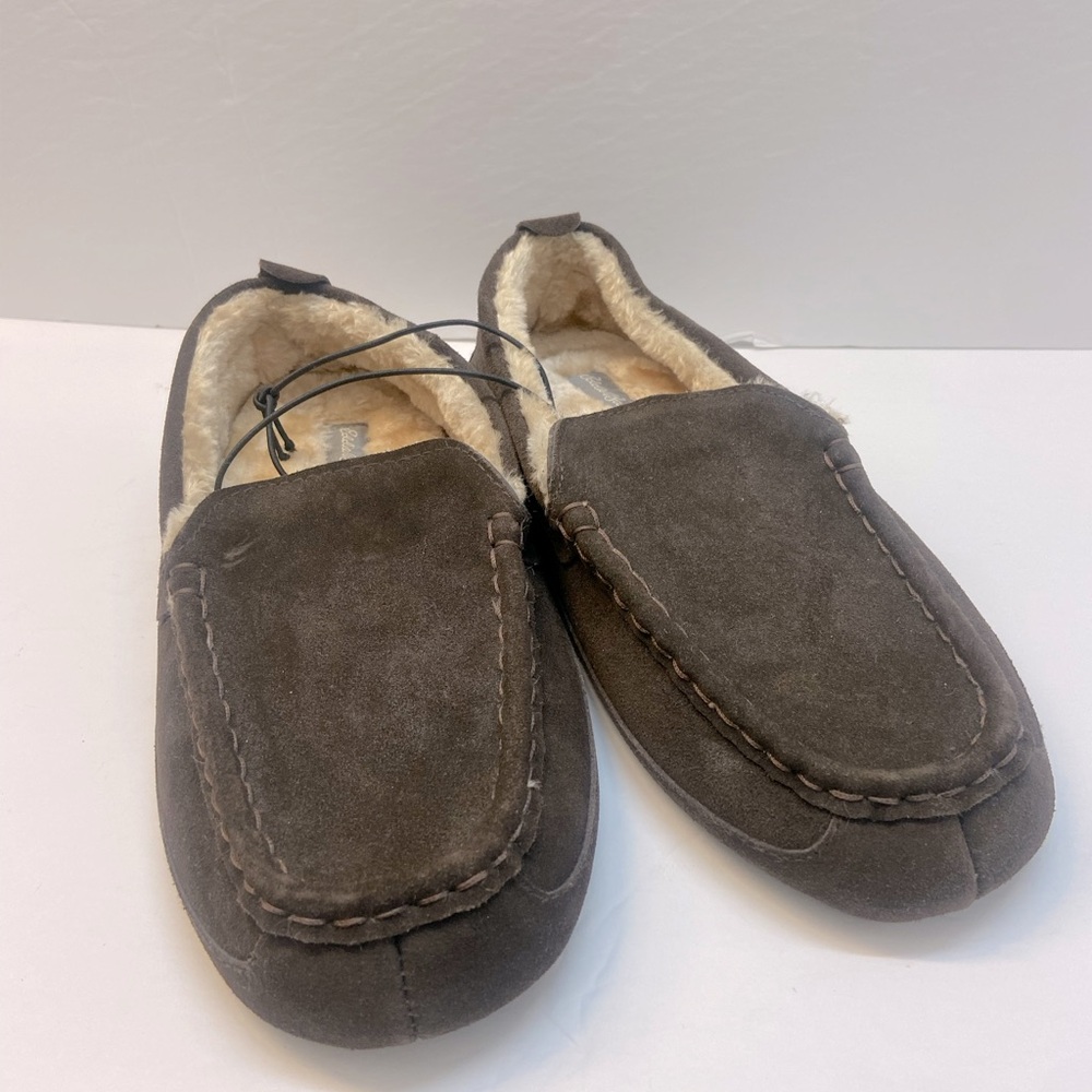 Eddie Bauer mens Jesse suede slippers size XL 11-12